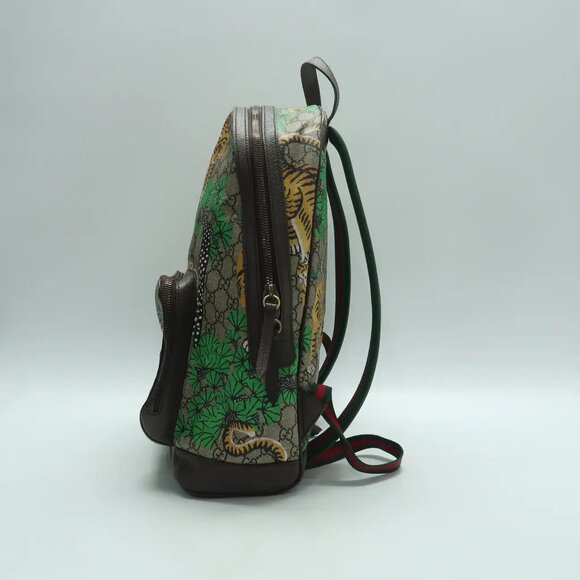 GUCCI  Brown Canvas Backpack 1022-041125 - Picture 3 of 12